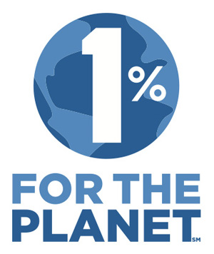 1% for the planet（1％フォー・ザ・プラネット）ロゴ